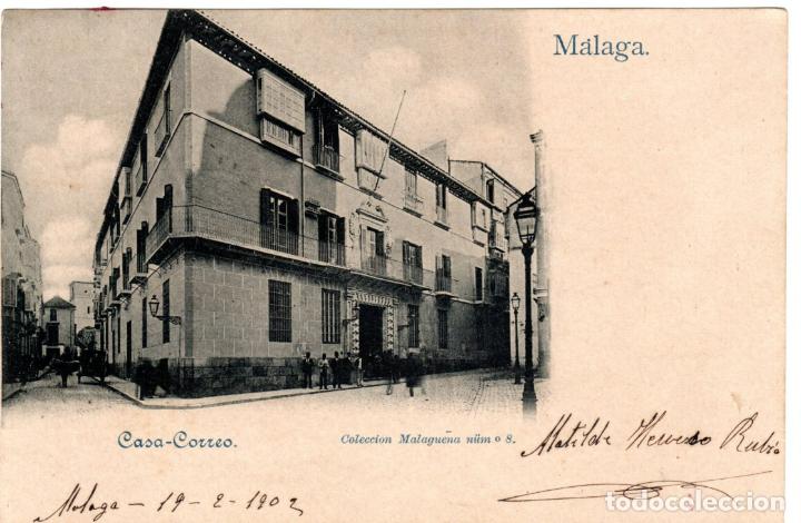 Cartoline: PRECIOSA POSTAL - MALAGA - CASA CORREOS - COLECCION MALAGUE&Ntilde;A N&Uacute;M. 8