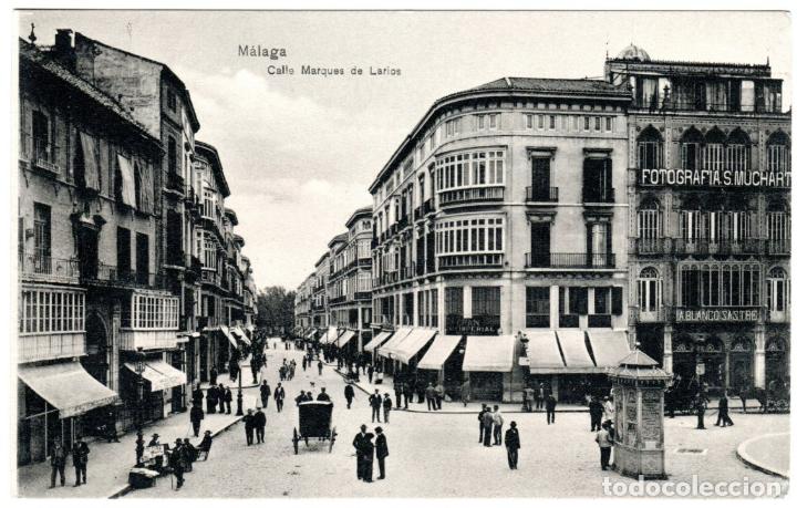 Postales: BONITA POSTAL - MALAGA - CALLE MARQUES DE LARIOS - DOMINGO DEL RIO