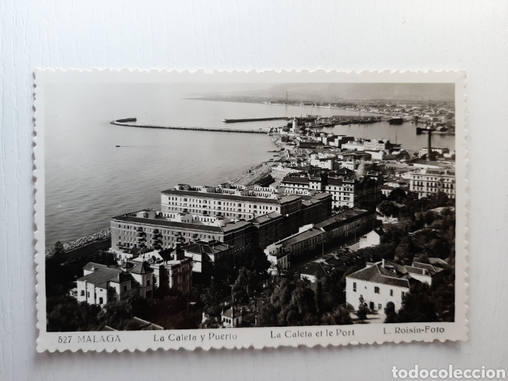 Cartoline: MALAGA La Caleta y el Puerto. 527 L. ROSIN