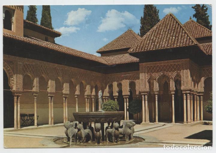 Postales: N&ordm; 2-GRANADA. La Alhambra. Patio de los Leones. ED. GARC&Iacute;A GARRABELLA