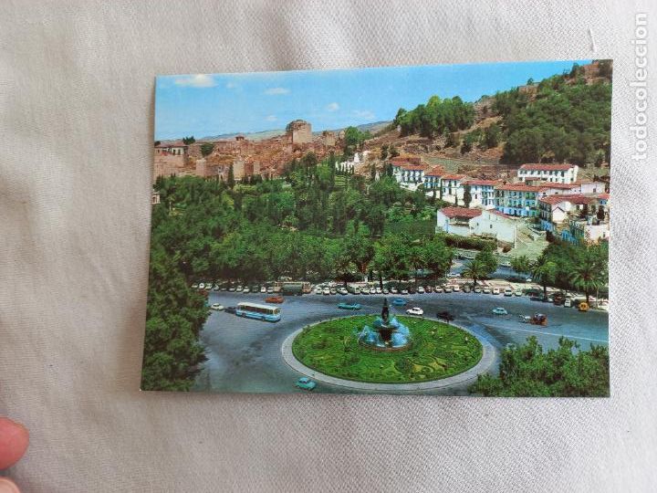 Postales: MALAGA. N&ordm; 116. FUENTE DEL PARQUE Y JARDINES DE PUERTA OSCURA VISTA CROM A&Ntilde;OS 60 POSTAL SIN CIRCULAR