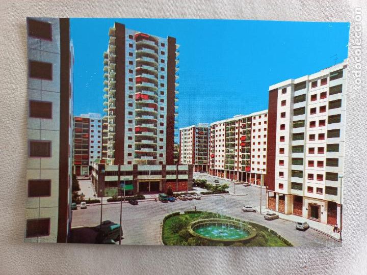 Postales: MALAGA. N&ordm; 115. PLAZA BASCONIA. EDITORIAL VISTA CROM A&Ntilde;OS 60 POSTAL SIN CIRCULAR