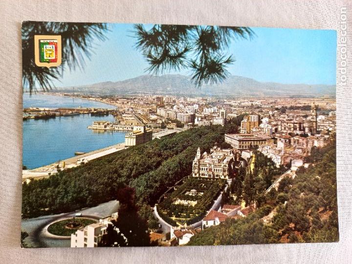 Postales: VISTA GENERAL MALAGA N&ordm; 186 EDITORIAL FISA. A&Ntilde;OS 60 POSTAL SIN CIRCULAR