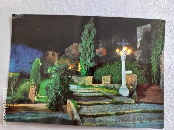 Postales: N&ordm; 5 MALAGA. LA ALCAZABA VISTA PARCIAL NOCTURNA. COSTA DEL SOL EDICIONES INTER SIN CIRCULAR