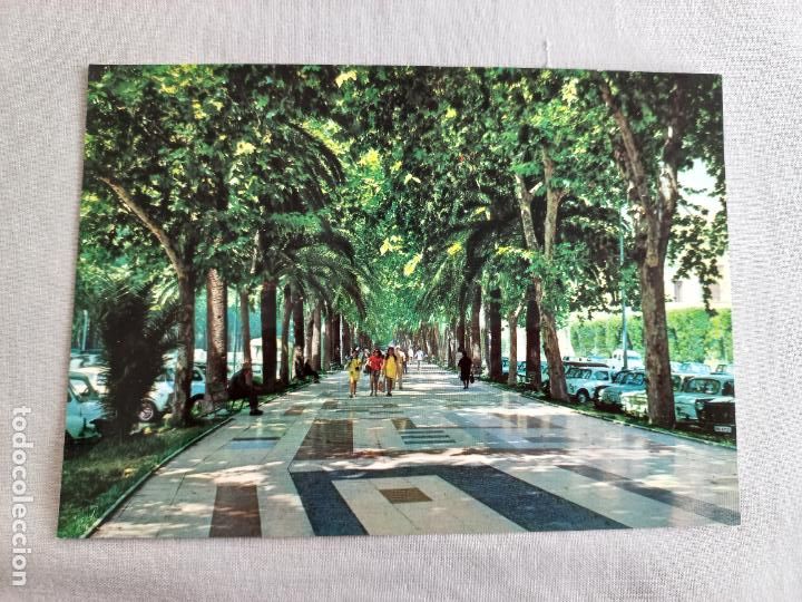 Postales: N&ordm; 106 MALAGA PASEO DEL PARQUE. COSTA DEL SOL. EDICIONES VISTA CROM. A&Ntilde;OS 60 SIN CIRCULAR