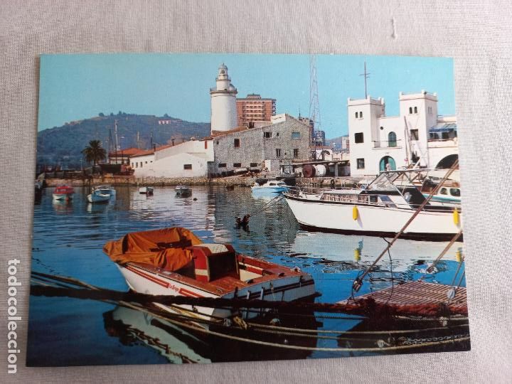 Postales: N&ordm; 107 MALAGA LA FAROLA. BARCOS . EDICIONES VISTA CROM A&Ntilde;OS 60 SIN CIRCULAR