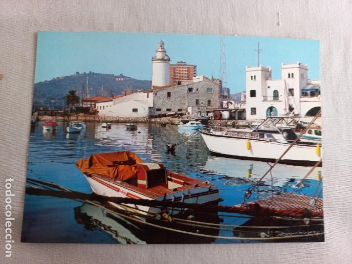 Postales: N&ordm; 107 MALAGA LA FAROLA. BARCOS . EDICIONES VISTA CROM A&Ntilde;OS 60 SIN CIRCULAR