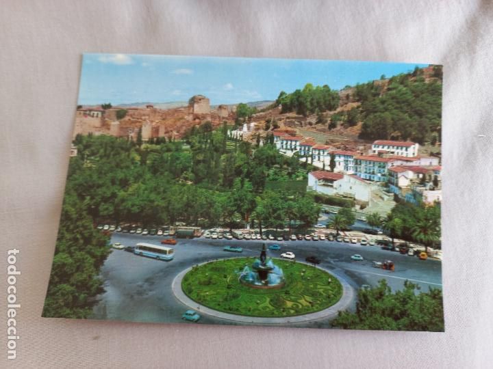 Postales: N&ordm; 116 MALAGA FUENTE DEL PARQUE Y JARDINES DE PUERTA OSCURA EDICIONES VISTA CROM A&Ntilde;OS 60 POSTAL S/C