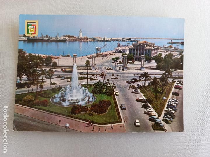 Postales: N&ordm; 190 PLAZA DE LA MARINA Y PUERTO MALAGA. EDICIONES FISA A&Ntilde;OS 60/70 POSTAL S/C