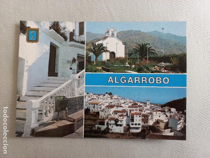 Postales: N&ordm; 20 ALGARROBO. ERMITA SAN SEBASTIAN, VISTAS MALAGA COSTA DEL SOL AXARQUIA. EDICIONES FISA. S/C