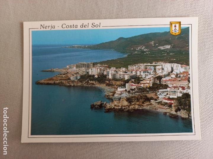 Postales: N&ordm; 16 NERJA.VISTA PARCIAL AEREA. MALAGA COSTA DEL SOL. POSTAL EDICIONES FISA. SIN CIRCULAR