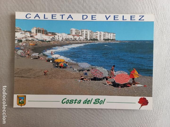 Postales: N&ordm; 18 CALETA DE VELEZ. PLAYA VISTA PARCIAL MALAGA AXARQUIA POSTAL EDICIONES FISA. SIN CIRCULAR