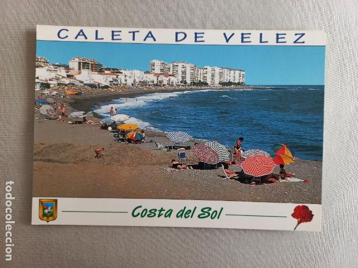 Postales: N&ordm; 18 CALETA DE VELEZ. PLAYA VISTA PARCIAL MALAGA AXARQUIA POSTAL EDICIONES FISA. SIN CIRCULAR