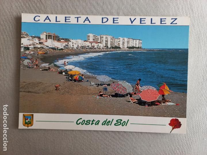 Postales: N&ordm; 18 CALETA DE VELEZ. PLAYA VISTA PARCIAL MALAGA AXARQUIA POSTAL EDICIONES FISA. SIN CIRCULAR