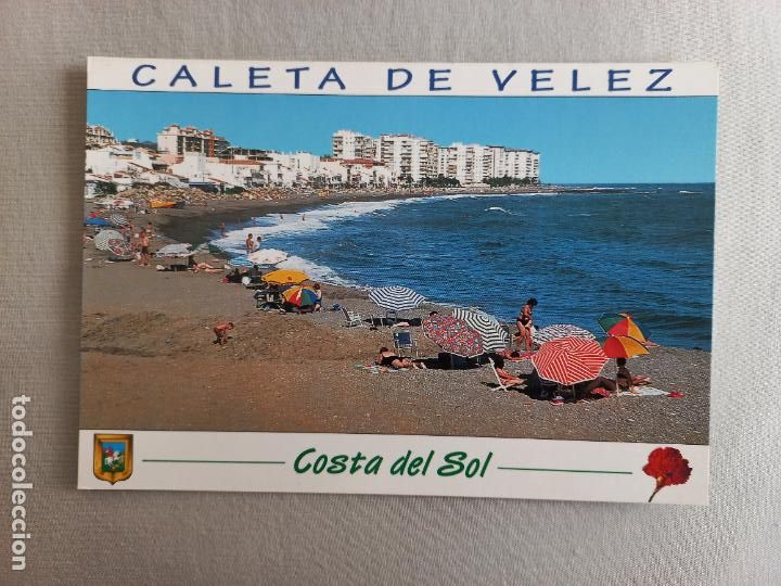Postales: N&ordm; 18 CALETA DE VELEZ. PLAYA VISTA PARCIAL MALAGA AXARQUIA POSTAL EDICIONES FISA. SIN CIRCULAR