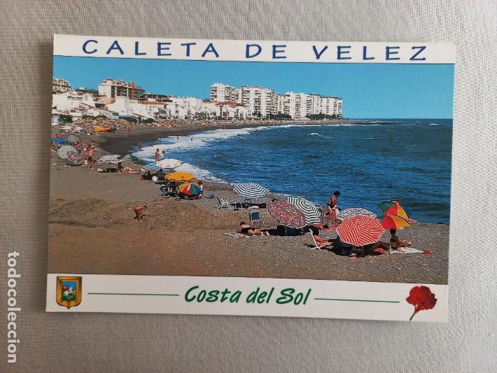 Postales: N&ordm; 18 CALETA DE VELEZ. PLAYA VISTA PARCIAL MALAGA AXARQUIA POSTAL EDICIONES FISA. SIN CIRCULAR