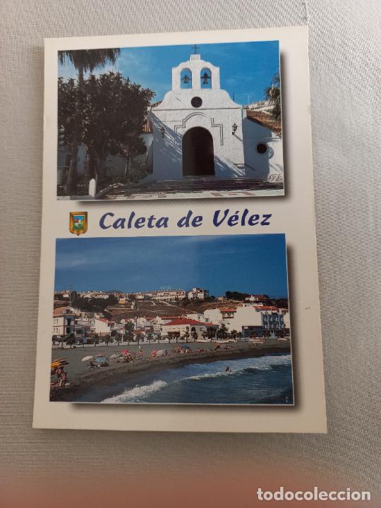 Postales: N&ordm; 19 CALETA DE VELEZ. PLAYA, PARROQUIA. MALAGA AXARQUIA POSTAL EDICIONES FISA. SIN CIRCULAR
