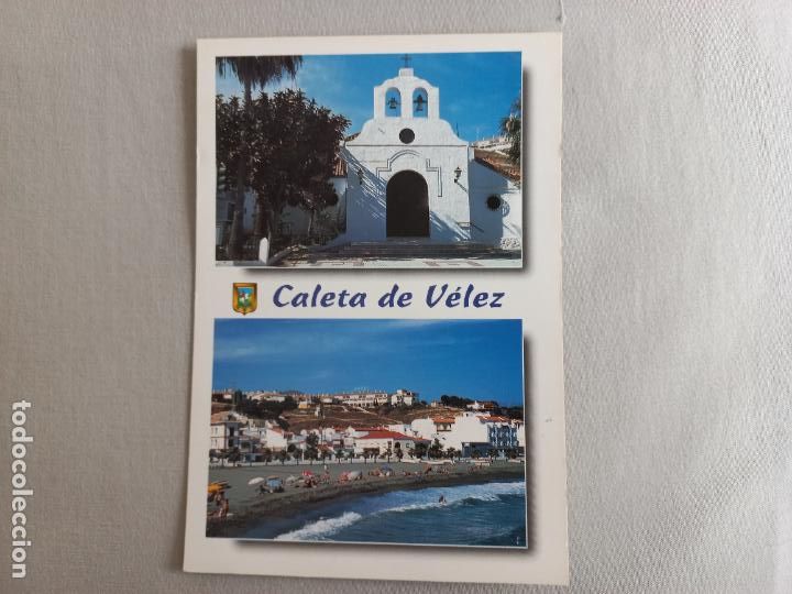 Postales: N&ordm; 19 CALETA DE VELEZ. PLAYA, PARROQUIA. MALAGA AXARQUIA POSTAL EDICIONES FISA. SIN CIRCULAR