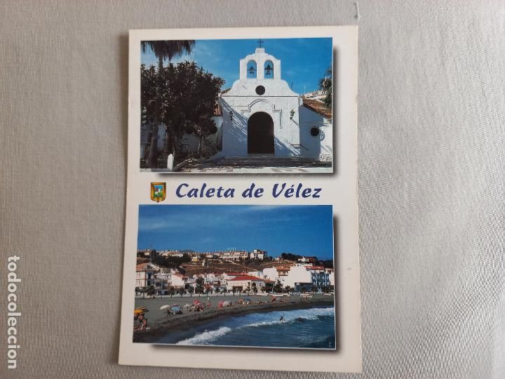 Postales: N&ordm; 19 CALETA DE VELEZ. PLAYA, PARROQUIA. MALAGA AXARQUIA POSTAL EDICIONES FISA. SIN CIRCULAR
