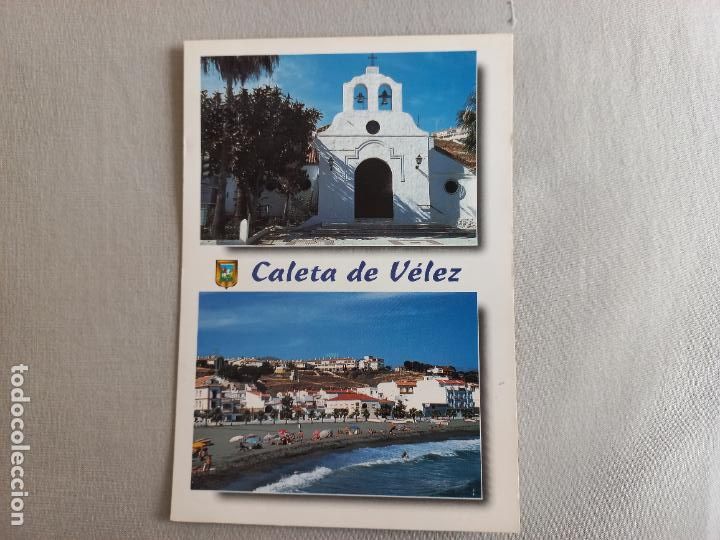 Postales: N&ordm; 19 CALETA DE VELEZ. PLAYA, PARROQUIA. MALAGA AXARQUIA POSTAL EDICIONES FISA. SIN CIRCULAR