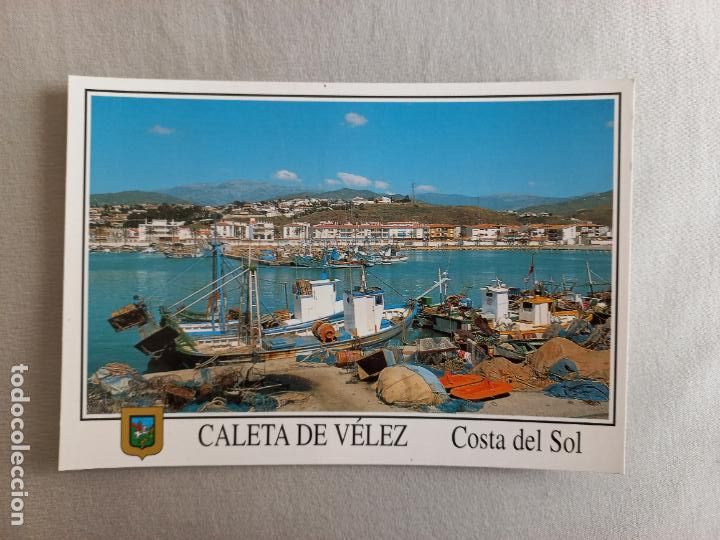 Postales: N&ordm; 27 CALETA DE VELEZ. PUERTO. MALAGA AXARQUIA POSTAL EDICIONES FISA. SIN CIRCULAR
