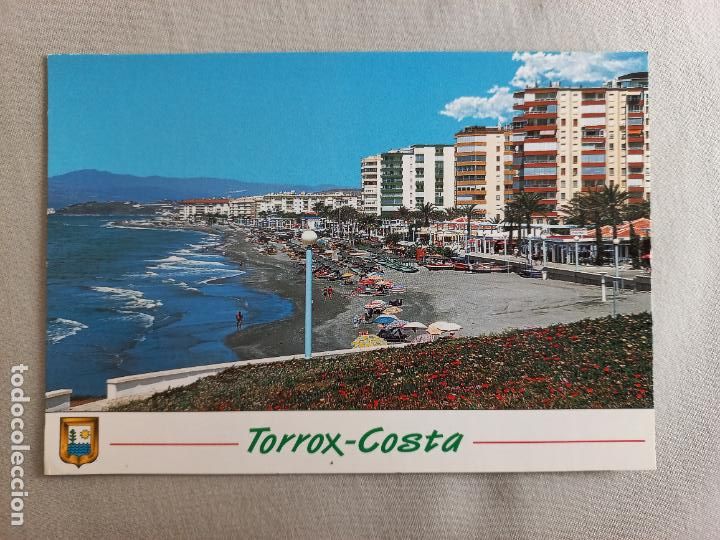 Postales: N&ordm; 14. PLAYA TORROX-COSTA DEL SOL. MALAGA. AXARQUIA POSTAL EDICIONES FISA. SIN CIRCULAR