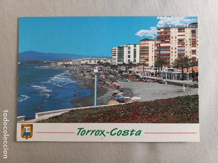 Postales: N&ordm; 14. PLAYA TORROX-COSTA DEL SOL. MALAGA. AXARQUIA POSTAL EDICIONES FISA. SIN CIRCULAR