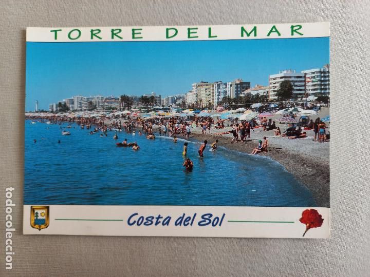 Postales: N&ordm; 10 TORRE DEL MAR VISTA PARCIAL PLAYA MALAGA. VELEZ. AXARQUIA POSTAL EDICIONES FISA. SIN CIRCULAR