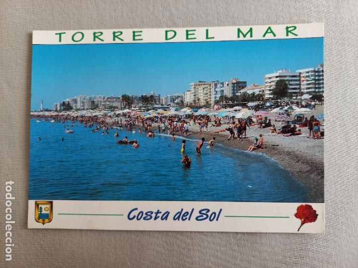 Postales: N&ordm; 10 TORRE DEL MAR VISTA PARCIAL PLAYA MALAGA. VELEZ. AXARQUIA POSTAL EDICIONES FISA. SIN CIRCULAR
