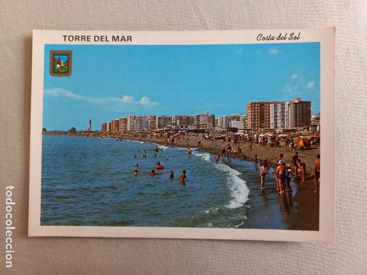 Postales: N&ordm; 19 TORRE DEL MAR VISTA DE LA PLAYA DEL FARO. MALAGA. VELEZ. POSTAL EDICIONES FISA. SIN CIRCULAR