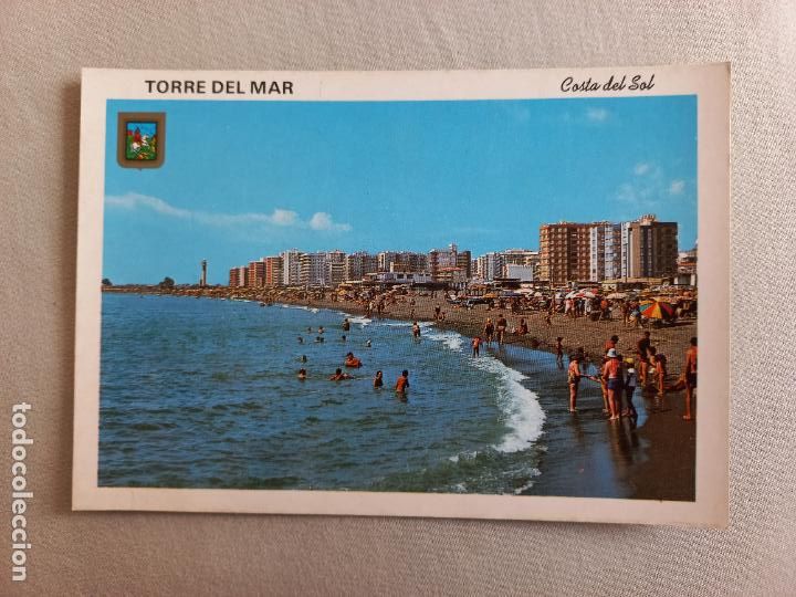 Postales: N&ordm; 19 TORRE DEL MAR VISTA DE LA PLAYA DEL FARO. MALAGA. VELEZ. POSTAL EDICIONES FISA. SIN CIRCULAR