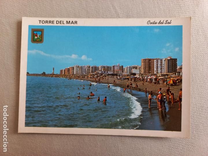 Postales: N&ordm; 19 TORRE DEL MAR VISTA DE LA PLAYA DEL FARO. MALAGA. VELEZ. POSTAL EDICIONES FISA. SIN CIRCULAR