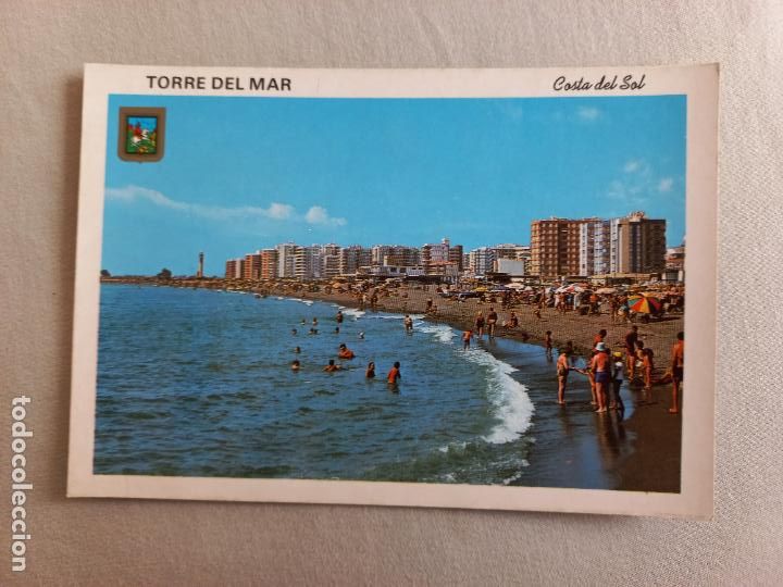 Postales: N&ordm; 19 TORRE DEL MAR VISTA DE LA PLAYA DEL FARO. MALAGA. VELEZ. POSTAL EDICIONES FISA. SIN CIRCULAR