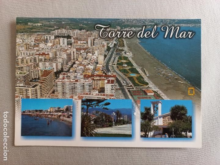 Postales: N&ordm; 20 TORRE DEL MAR VISTAS VARIAS Y PASEO MARITIMO. MALAGA VELEZ POSTAL EDICIONES FISA. SIN CIRCULAR