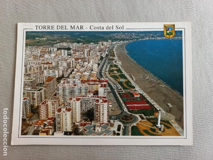 Postales: N&ordm; 5 TORRE DEL MAR VISTA AEREA PASEO MARITIMO. MALAGA. VELEZ. POSTAL EDICIONES FISA. SIN CIRCULAR