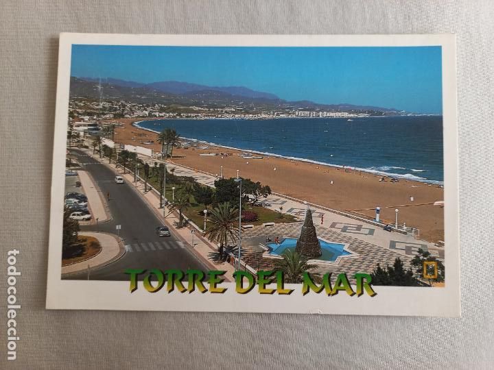 Postales: N&ordm; 2 TORRE DEL MAR PLAYA Y PASEO MARITIMO. MALAGA. VELEZ. POSTAL EDICIONES FISA. SIN CIRCULAR