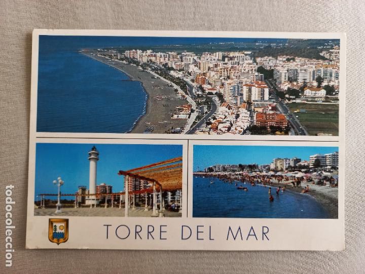 Postales: N&ordm; 8 TORRE DEL MAR VARIOS Y PASEO MARITIMO MALAGA VELEZ POSTAL EDICIONES FISA. SIN CIRCULAR