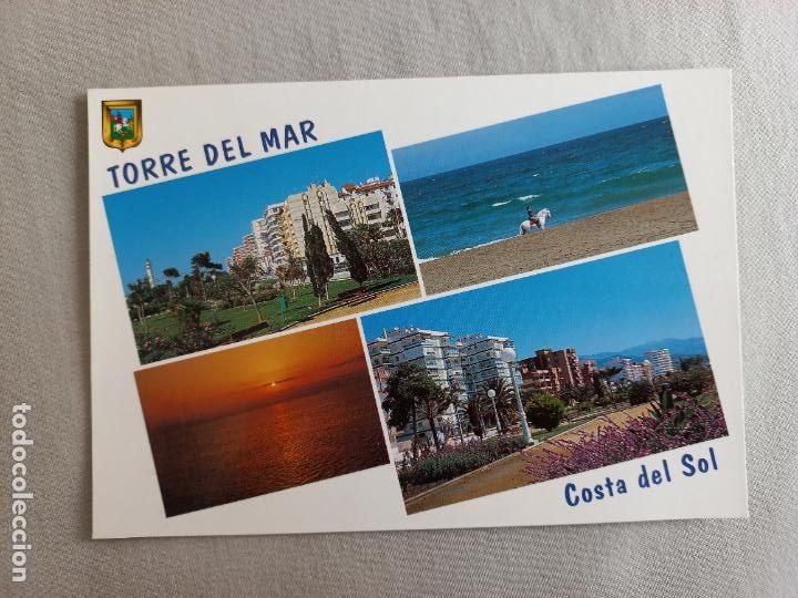 Postales: N&ordm; 6 DIVERSOS ASPECTOS. TORRE DEL MAR. 1996 MALAGA VELEZ POSTAL EDICIONES FISA. SIN CIRCULAR