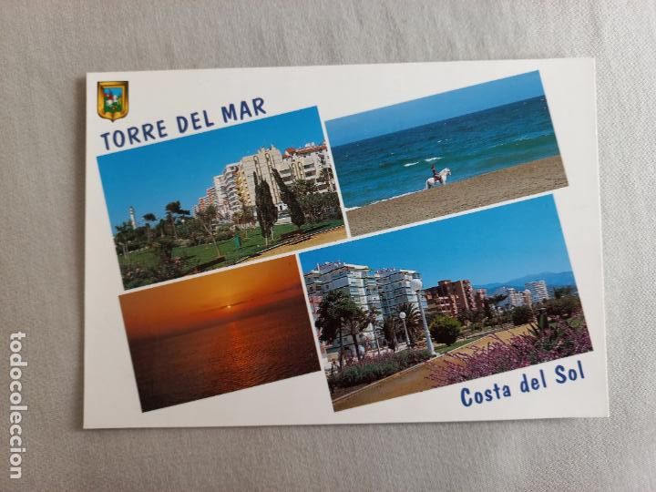 Postales: N&ordm; 6 DIVERSOS ASPECTOS. TORRE DEL MAR. 1996 MALAGA VELEZ POSTAL EDICIONES FISA. SIN CIRCULAR