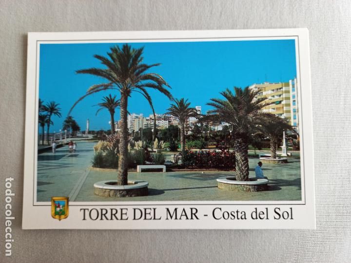 Postales: N&ordm; 14 PASEO MARITIMO. COSTA DEL SOL. TORRE DEL MAR. MALAGA VELEZ POSTAL EDICIONES FISA. SIN CIRCULAR