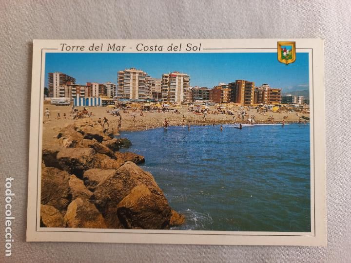 Postales: N&ordm; 31. PLAYA. COSTA DEL SOL. TORRE DEL MAR. MALAGA VELEZ POSTAL EDICIONES FISA. SIN CIRCULAR