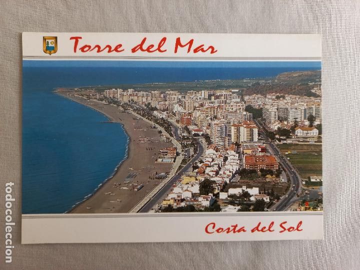 Postales: N&ordm; 9 VISTA AEREA COSTA DEL SOL. TORRE DEL MAR. MALAGA VELEZ POSTAL EDICIONES FISA. SIN CIRCULAR