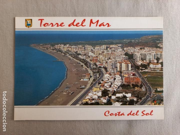 Postales: N&ordm; 9 VISTA AEREA COSTA DEL SOL. TORRE DEL MAR. MALAGA VELEZ POSTAL EDICIONES FISA. SIN CIRCULAR