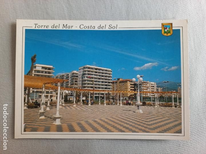 Postales: N&ordm; 34 PASEO MARITIMO COSTA DEL SOL. TORRE DEL MAR. MALAGA VELEZ POSTAL EDICIONES FISA. SIN CIRCULAR