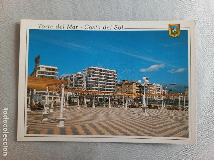 Postales: N&ordm; 34 PASEO MARITIMO COSTA DEL SOL. TORRE DEL MAR. MALAGA VELEZ POSTAL EDICIONES FISA. SIN CIRCULAR