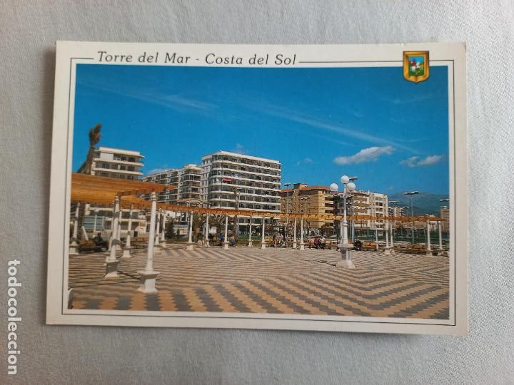 Postales: N&ordm; 34 PASEO MARITIMO COSTA DEL SOL. TORRE DEL MAR. MALAGA VELEZ POSTAL EDICIONES FISA. SIN CIRCULAR