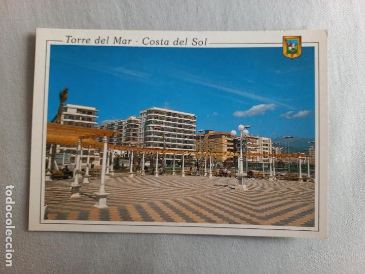 Postales: N&ordm; 34 PASEO MARITIMO COSTA DEL SOL. TORRE DEL MAR. MALAGA VELEZ POSTAL EDICIONES FISA. SIN CIRCULAR