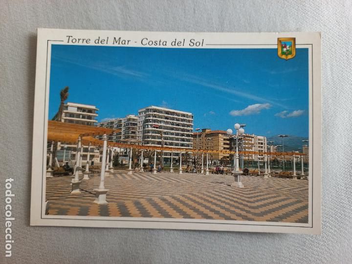 Postales: N&ordm; 34 PASEO MARITIMO COSTA DEL SOL. TORRE DEL MAR. MALAGA VELEZ POSTAL EDICIONES FISA. SIN CIRCULAR