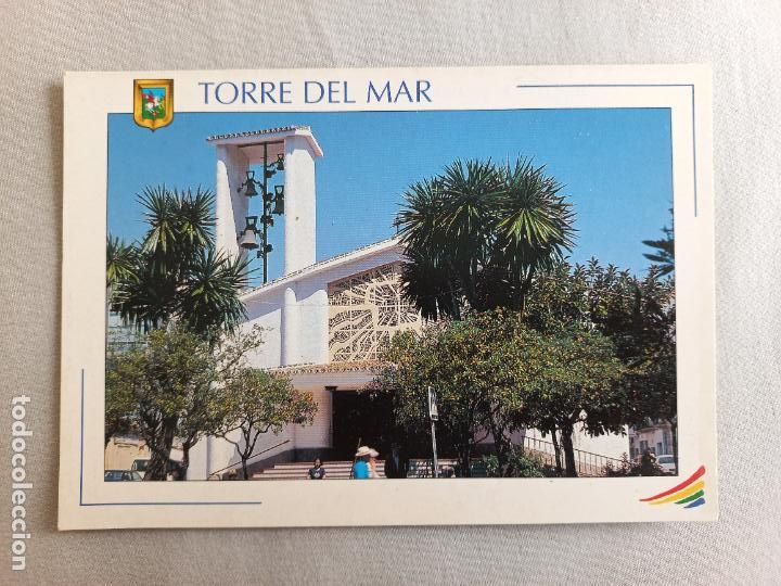 Postales: N&ordm; 13 IGLESIA PARROQUIAL COSTA DEL SOL TORRE DEL MAR MALAGA VELEZ POSTAL EDICIONES FISA SIN CIRCULAR