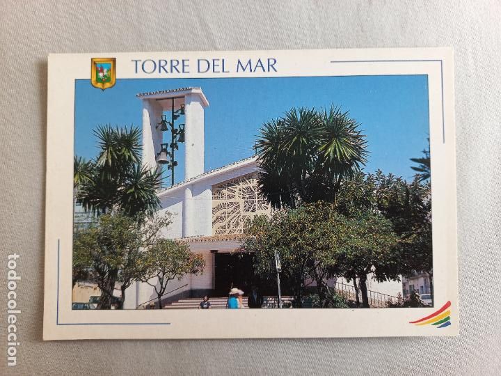 Postales: N&ordm; 13 IGLESIA PARROQUIAL COSTA DEL SOL TORRE DEL MAR MALAGA VELEZ POSTAL EDICIONES FISA SIN CIRCULAR